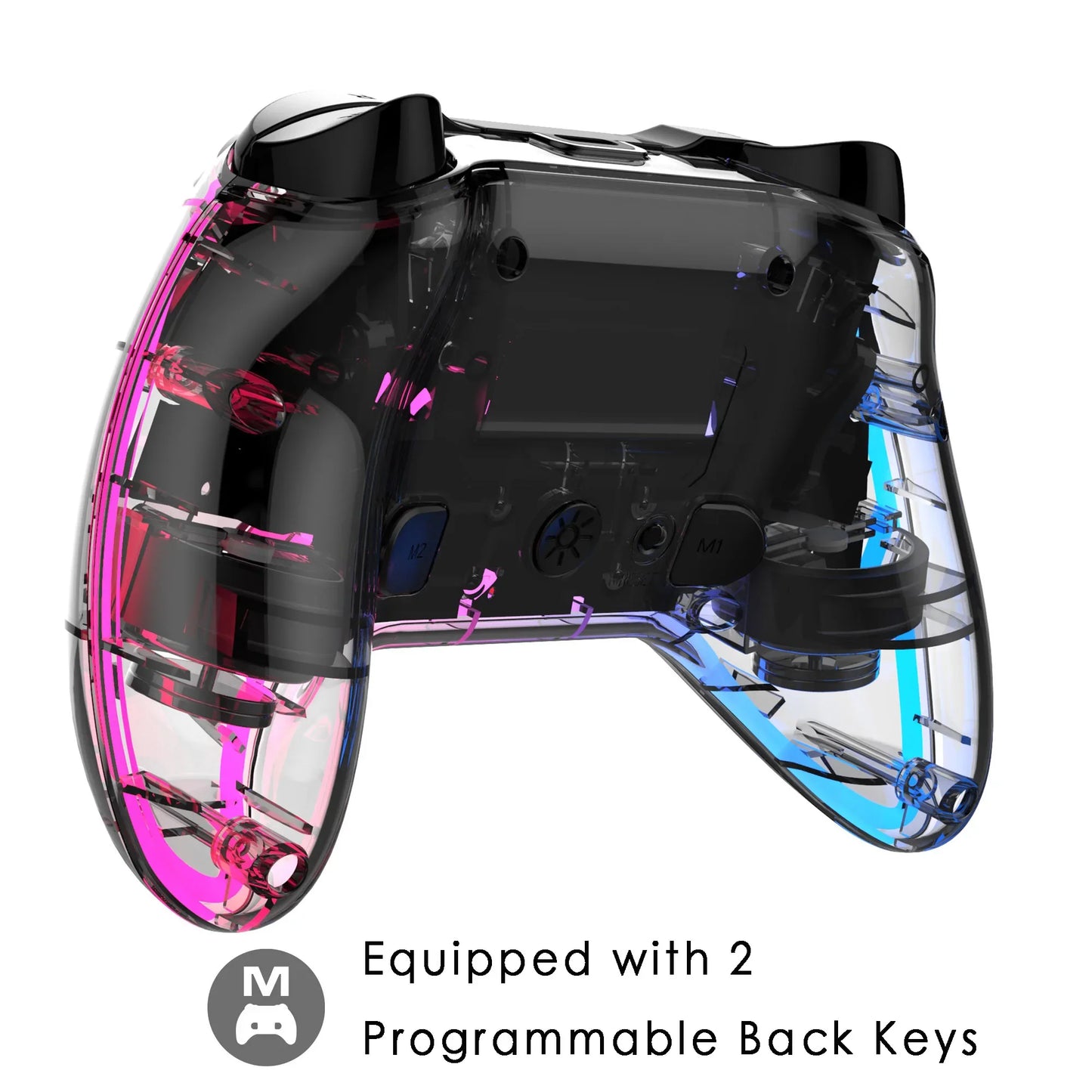 Wireless Game Controller SW123 for Switch2/Switch/PC with Dual-Motor Vibration,Six-Axis Motion Sensing,RGB Lighting&Turbo