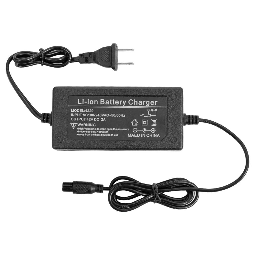 Battery Charger for Ebike Hoverboard 42v 2A Lithium Electric E Bike Self-Balancing Scooter Bicycle Li ion Chargers Accessories
