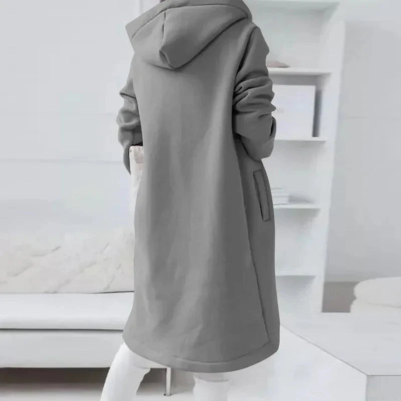 Sudadera urbana con cremallera extragrande para mujer