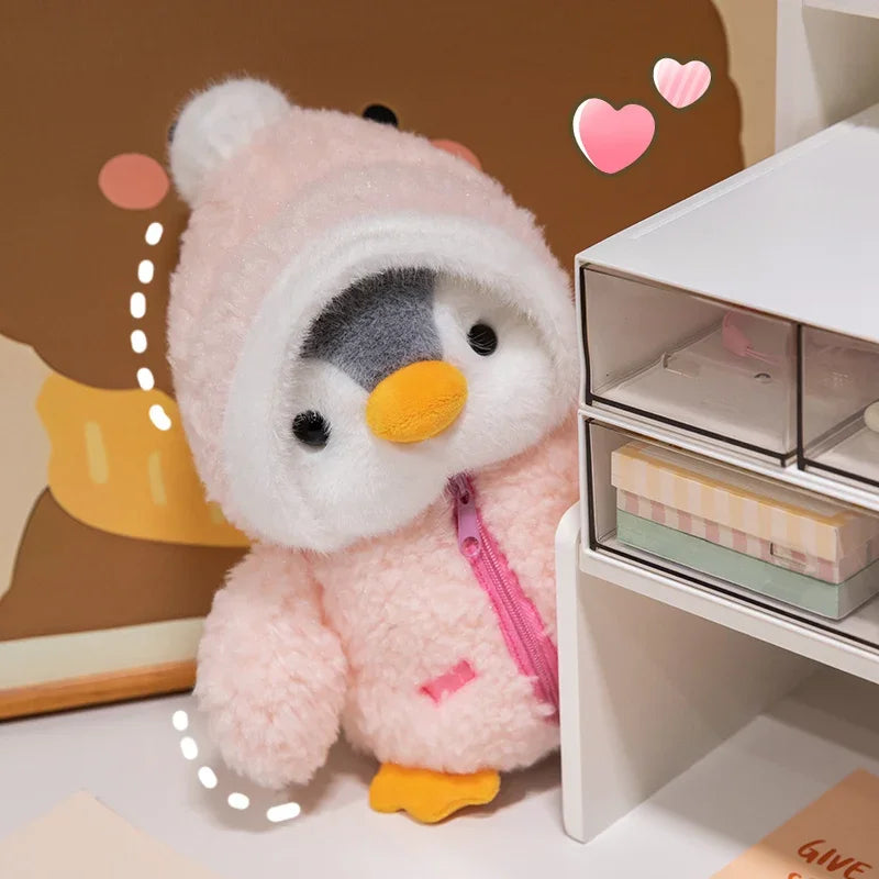 Peluche de pingüino con parka