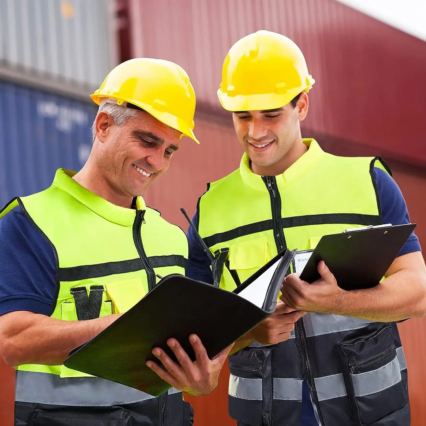 Safety First Men's Reflective Work Vest with Practical Features