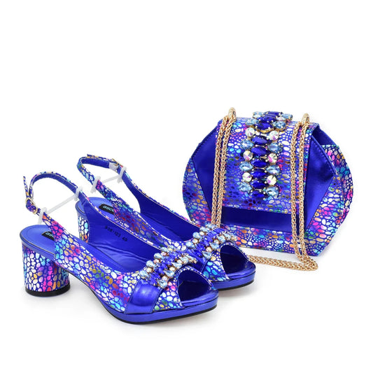 Conjuntos de zapatos y bolsos italianos HFG1-1