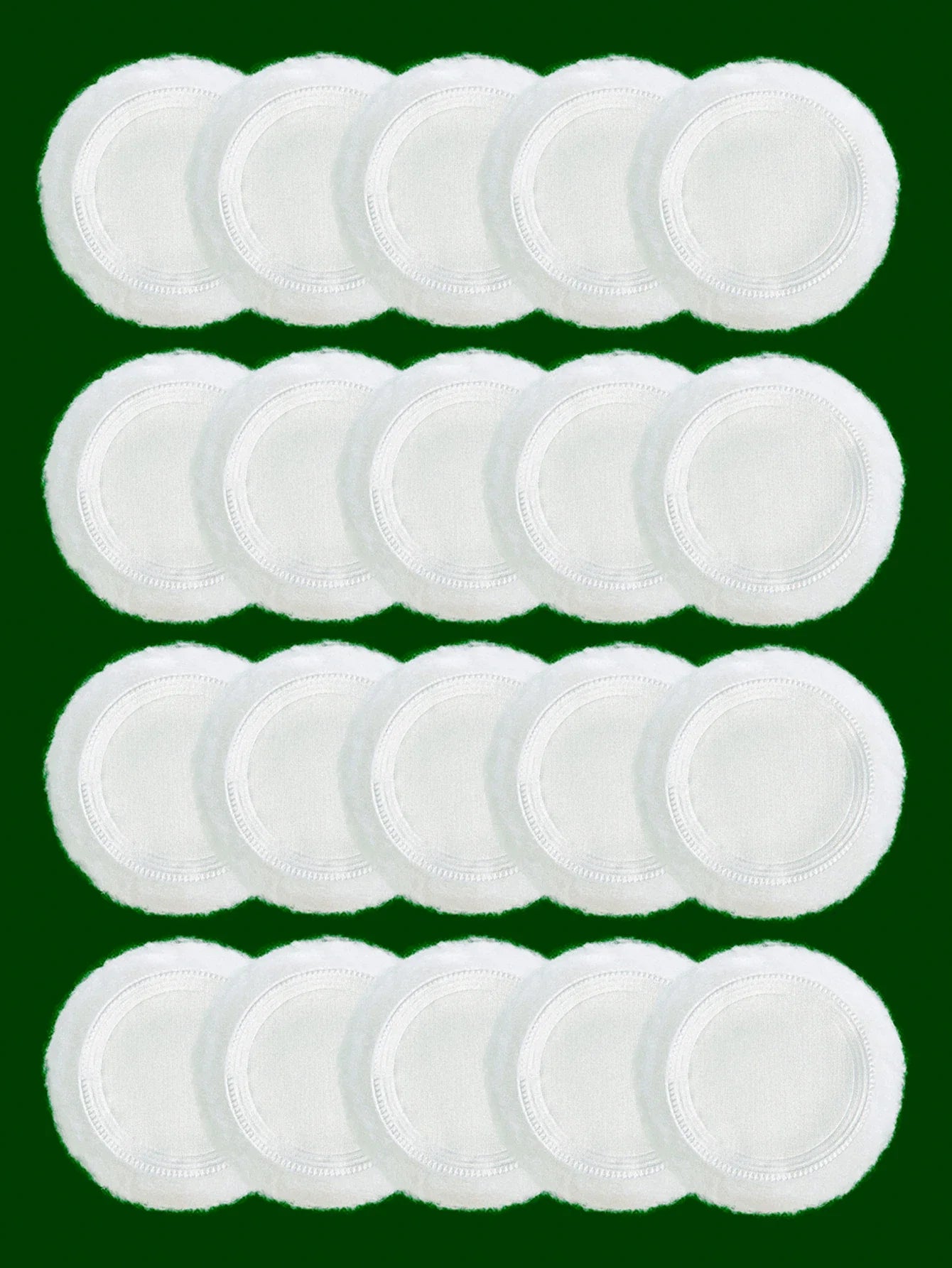2-5-10-20Pcs Portable and Practical High-Grade White Round Powder Puff for Base and Fixing Makeup