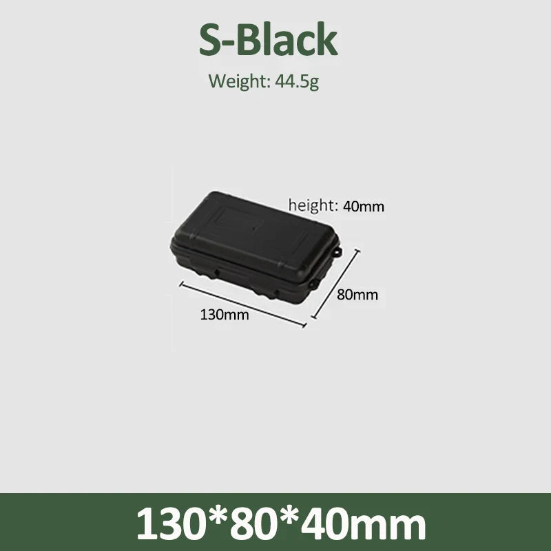 S/L/XL Size Outdoor Plastic Waterproof Sealed Survival Box Container Camping Outdoor Travel Storage Box Fishing Tackle Bag