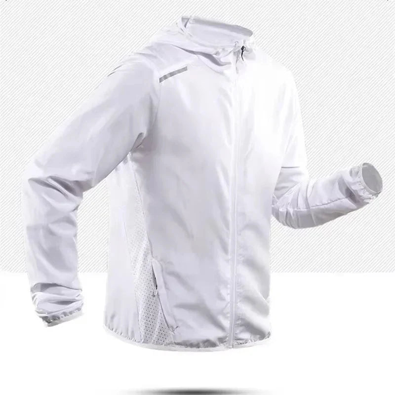 Chaqueta de running con capucha