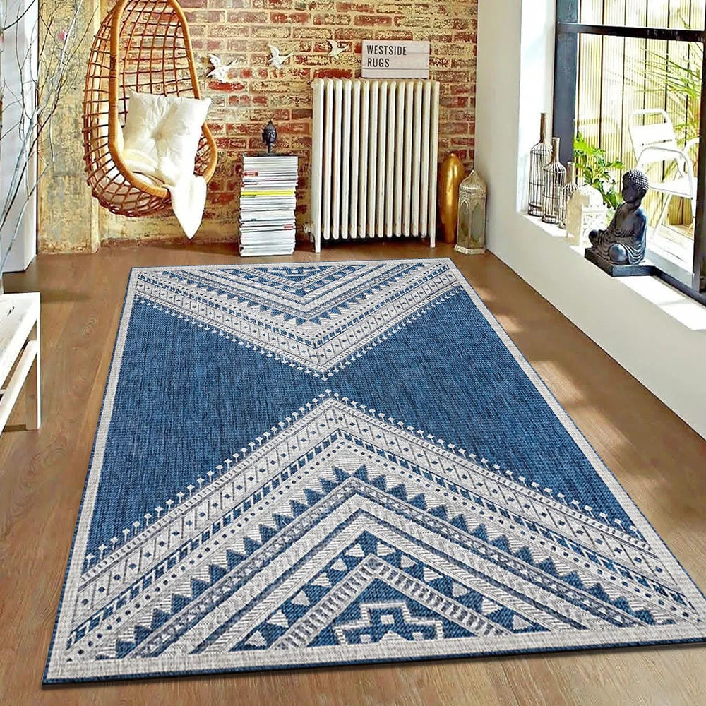 VIKAMA Nordic Style Retro Living Room Carpet Hotel Guest House Sofa Coffee Table Cushion Home Bedroom Non-Slip Bedside