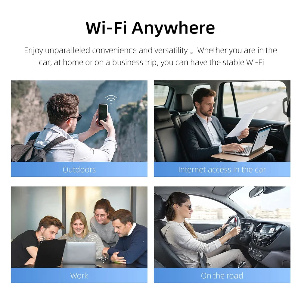 4G USB Wifi Modem Portable WiFi Hotspot LTE SIM Wireless Router CAT 4 150Mbps For Home/Car