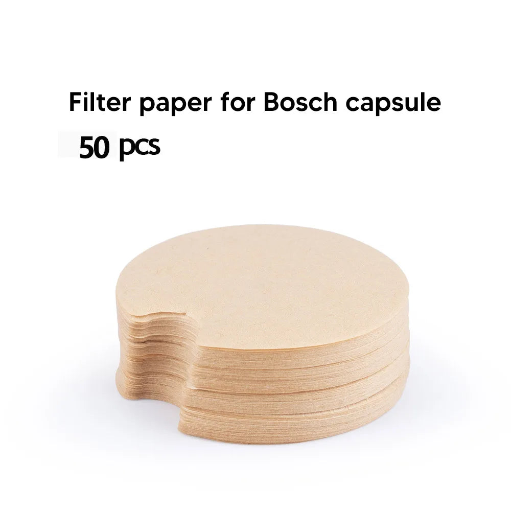 60/180200/220ML Reusable Coffee Capsule Pods for BOSCH-s Machine Tassimo Refillable Filter Pod Silicone Lid Replacement
