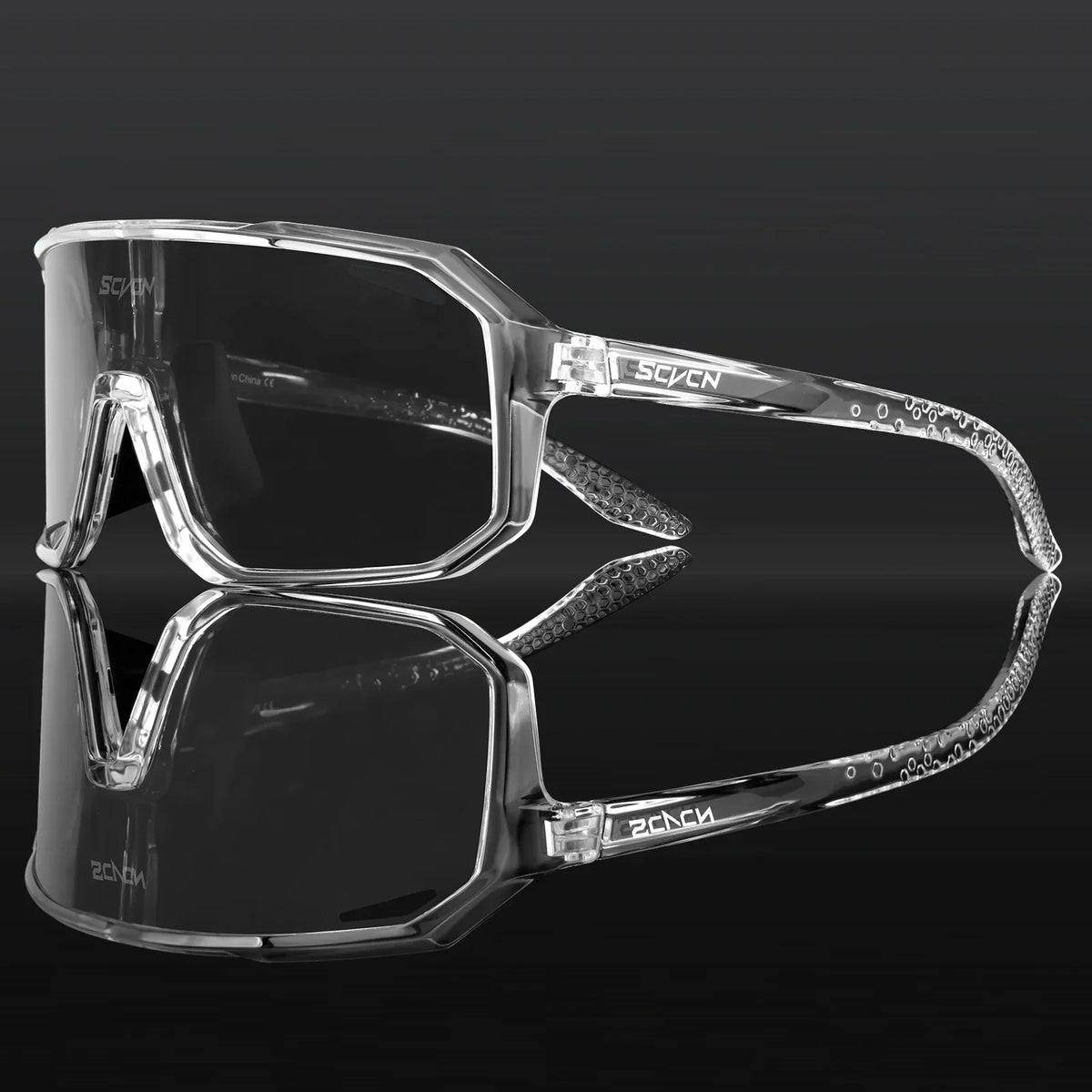 SCVCN Photochromic Cycling Sunglasses Road Driving Bike Glasses Outdoor Sports Mountain Hiking Men Women Bicycle UV400 Goggles