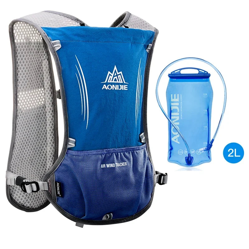 Running & Hiking Hydration Vest 5L Capacity 2L Bladder Included