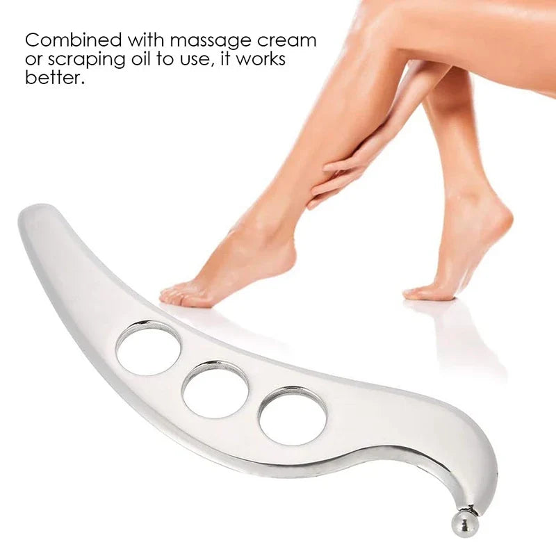 Stainless Steel Gua Sha Muscle Fascia Scraper Tool Skin Scraping Massage Tool Body Shoulder Back Arm Leg Massage Care
