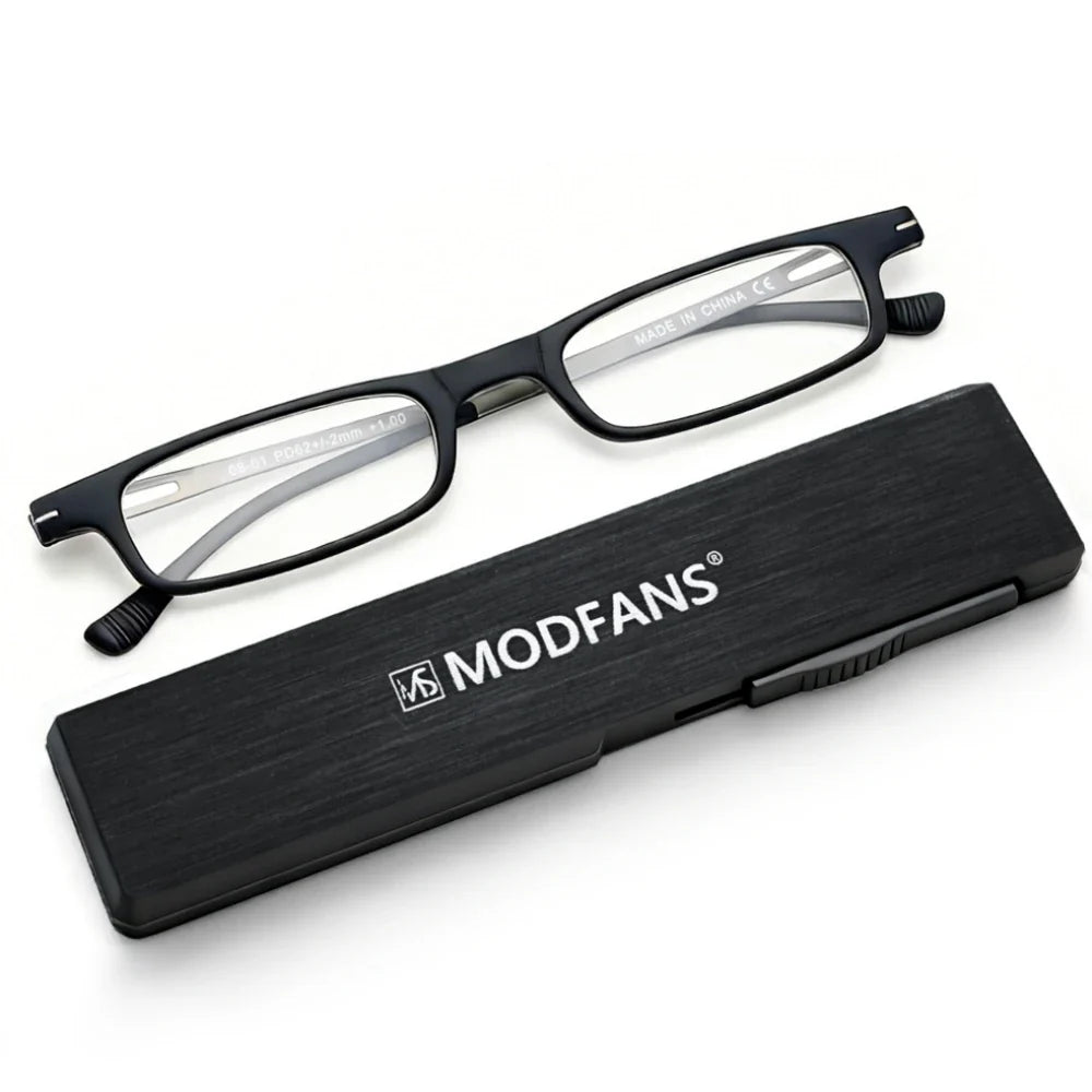 Reading Glasses Women Men TR90 Blue Light Blocking Anti UV/Eyestrain Foldable Compact Readers Ultra Thin Lightweight Folding