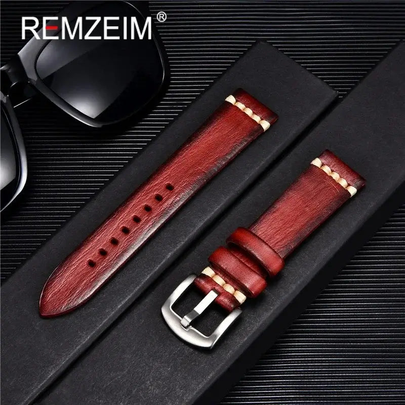 Huawei Watch & Watch GT Textured Leather Band with Accent Stitching