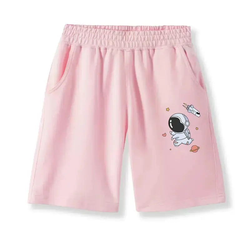 Boys' Athletic Shorts Astronaut Design