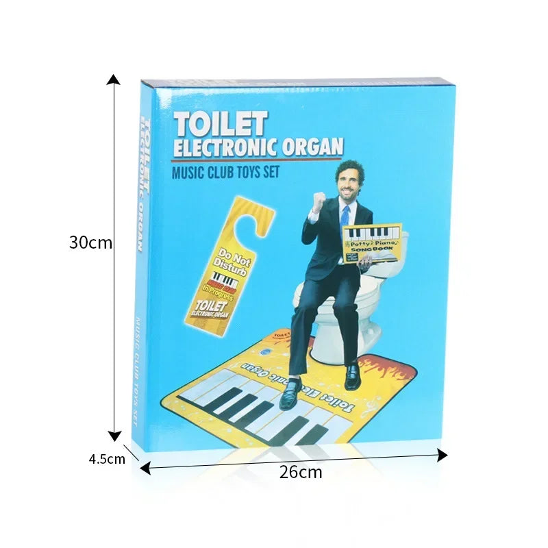 Adult Electronic Piano Game Toilet Carpet Fun Stress Relief Music Rug for Home Garden Bathroom Casual Musical Floor