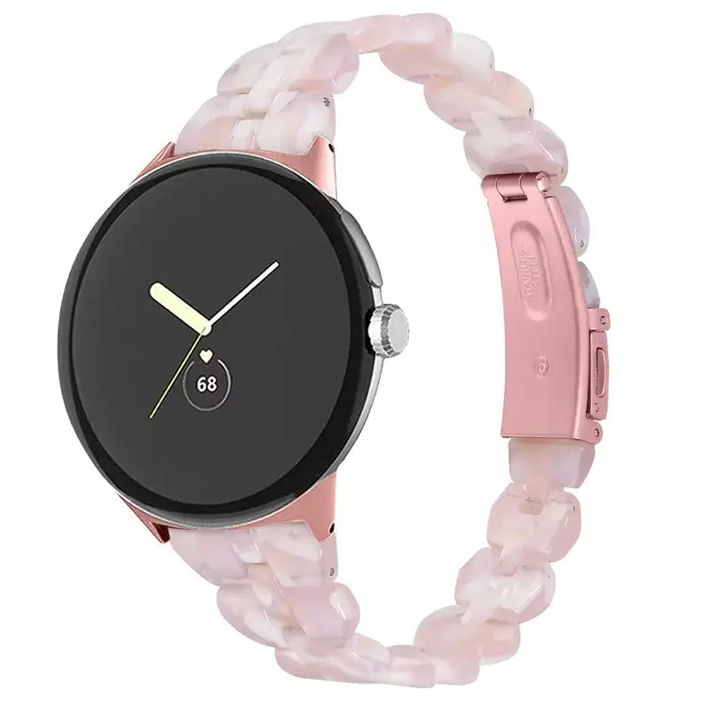 Google Pixel Watch 5, 4 & 3 41mm Resin Link Bracelet Band