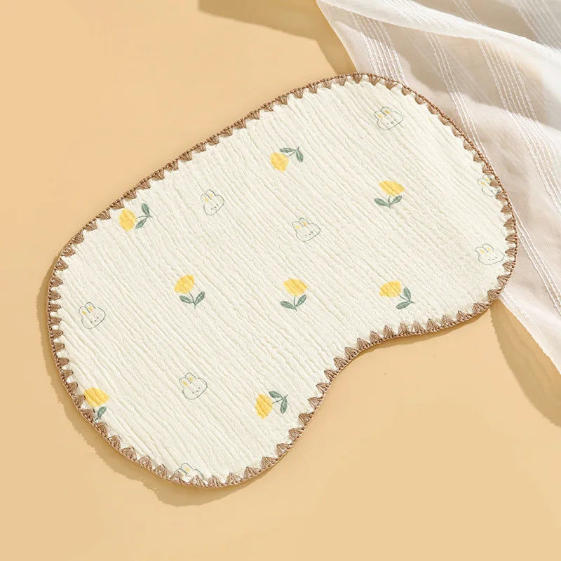 Newborn Baby 10-layer Cotton Gauze Flat Pillow Newborn Pillow Towel Baby Cloud Pillow Anti-vomiting Pillow