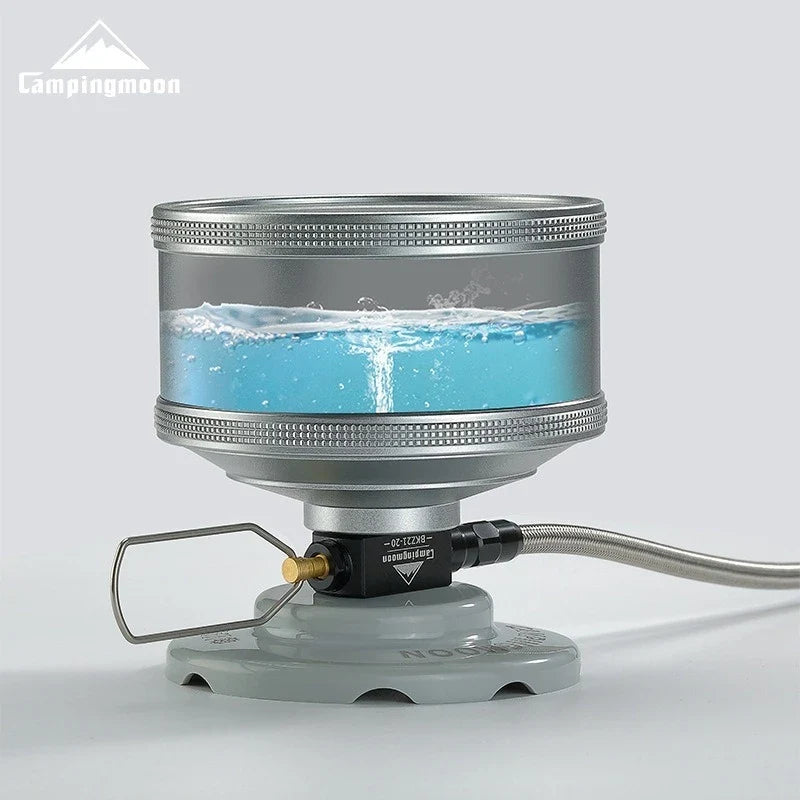 CAMPINGMOON Camping can be done with Inverted High-altitude Flat Gas Cylinders,Stoves,Extension Pipes with Valves, and Gas Pipes