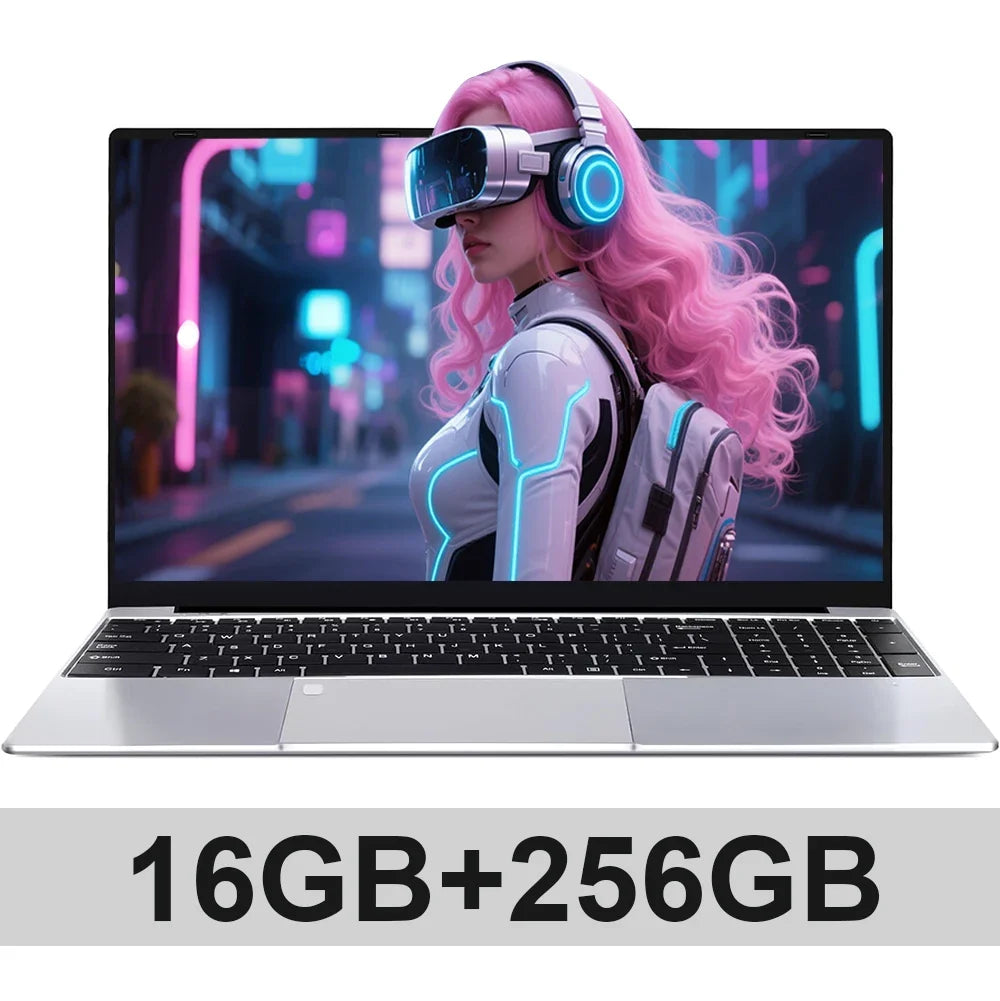 15.6 Inch Intel Notebook PC Ultra Slim Laptop Intel Core I3 6100u 16GB