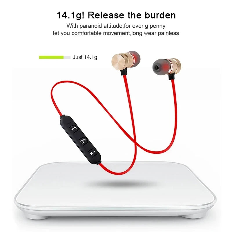 1/2/3/4pcs Bluetooth Earphone Sports Neckband Magnetic Wireless