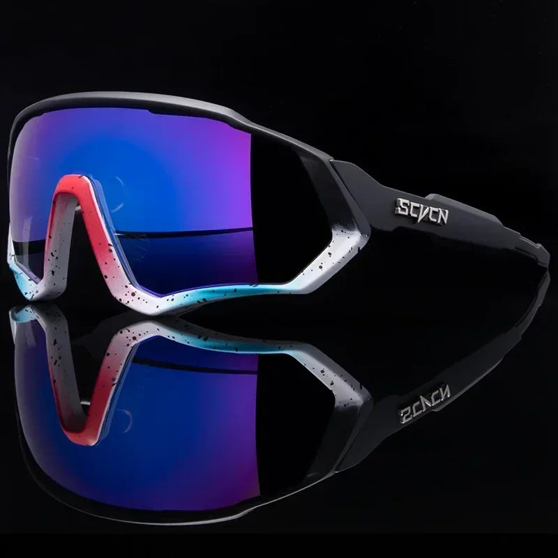 SCVCN-New Style Sunglasses Bicycle Eyewear Mountain Bike Cycl Goggles UV400 MTB Road for Men Photochromic Sport Cycling Glasses