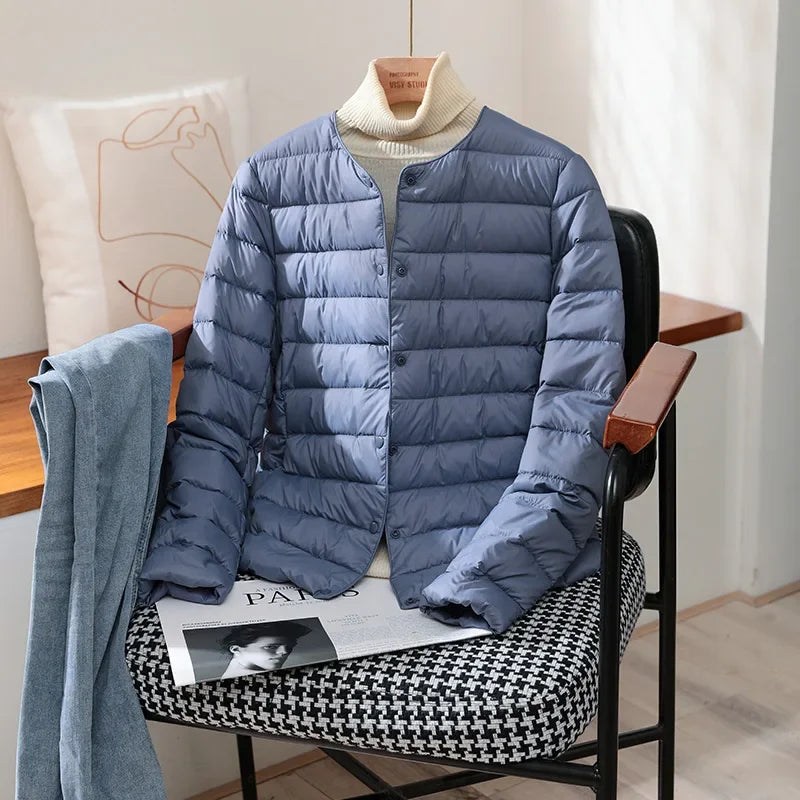 2026 New Arrivals Autumn Winter Warm Women White Duck Down Slim Jackets Female Fashion Ultra Lightweight Packable Puffer Coats