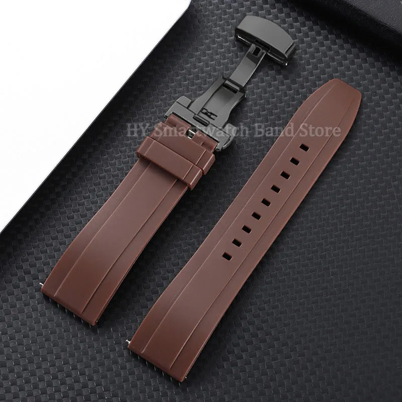 Amazfit Balance, GTR, GTS & Bip Silicone Band with Butterfly Clasp