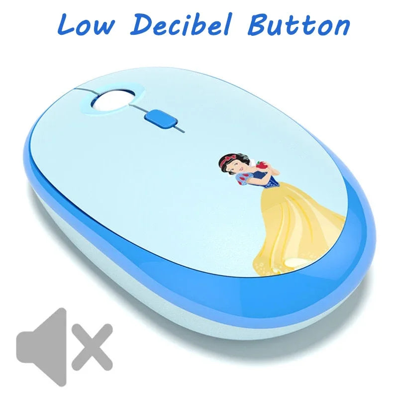 Kawaii Princess Wireless Keyboard and Mouse Set Cartoon Theme Keycaps Keyboards 2.4G Wireless Keyboard For Laptop Girls Gift