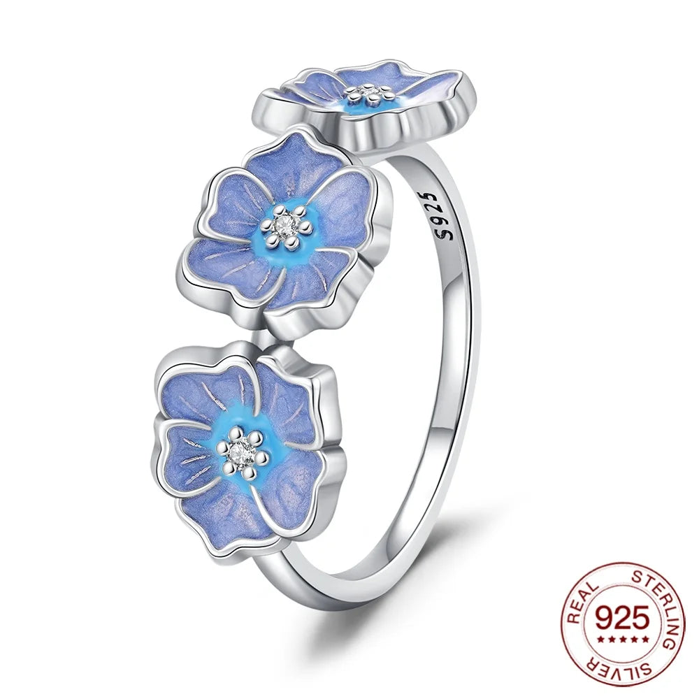 925 Sterling Silver Ring Ladybug Fashion Ring MOM Butterfly Ring