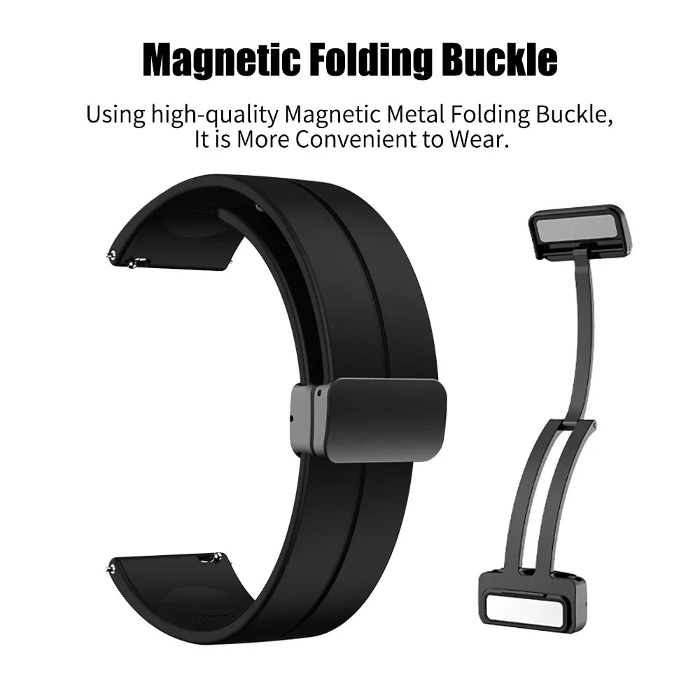 Motorola Moto Watch Silicone Band with Magnetic Folding Clasp