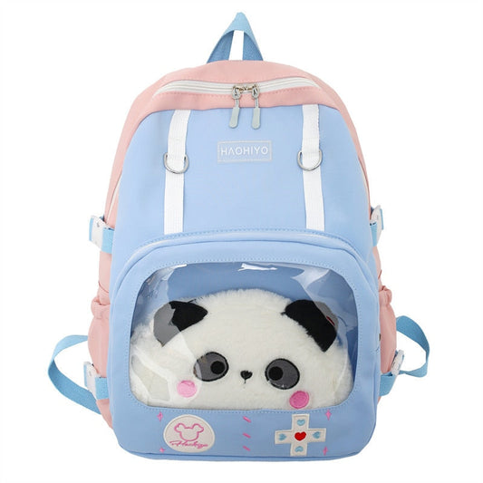 Mochila de peluche con diseño de videojuegos