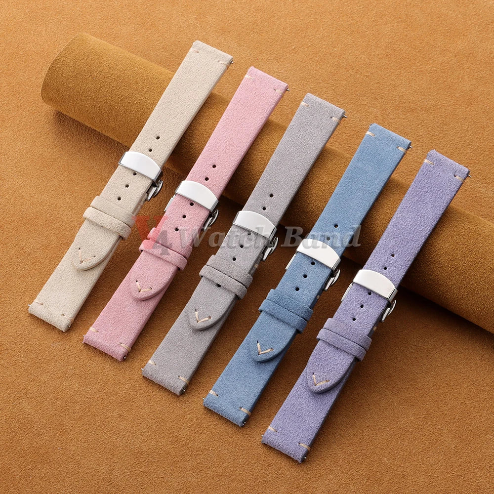 Huawei Watch & Watch GT Vintage Suede Band with Butterfly Clasp