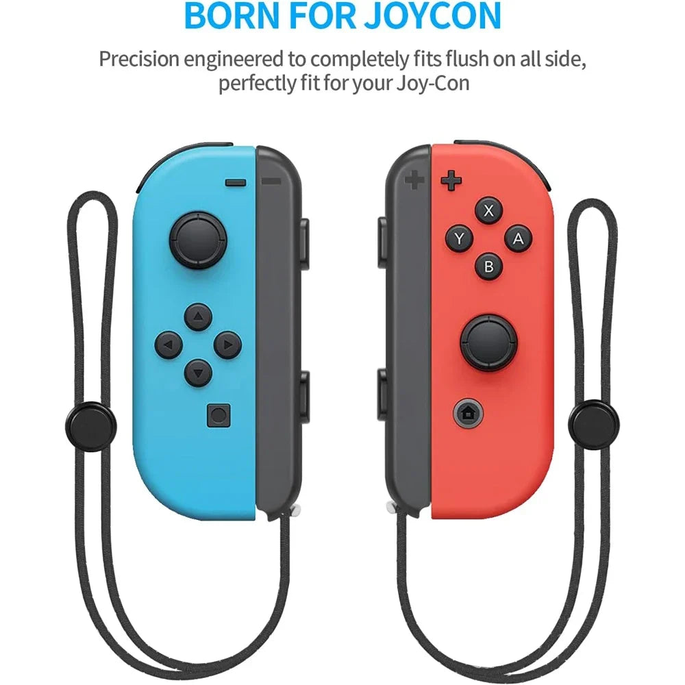 GAMINJA 2Pcs Gamepad Wrist Strap For Switch Joycon Replacement Joy Con Controller Wrist Strap Lanyard Built in aluminum alloy