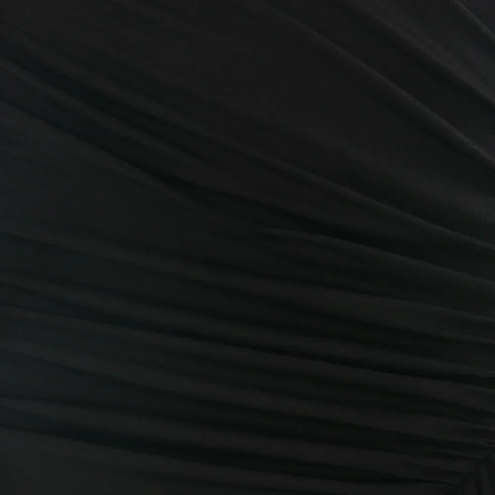 Irregular Pleated Mini Dress | Tassel Hem Streetwear Dress - Femstylo