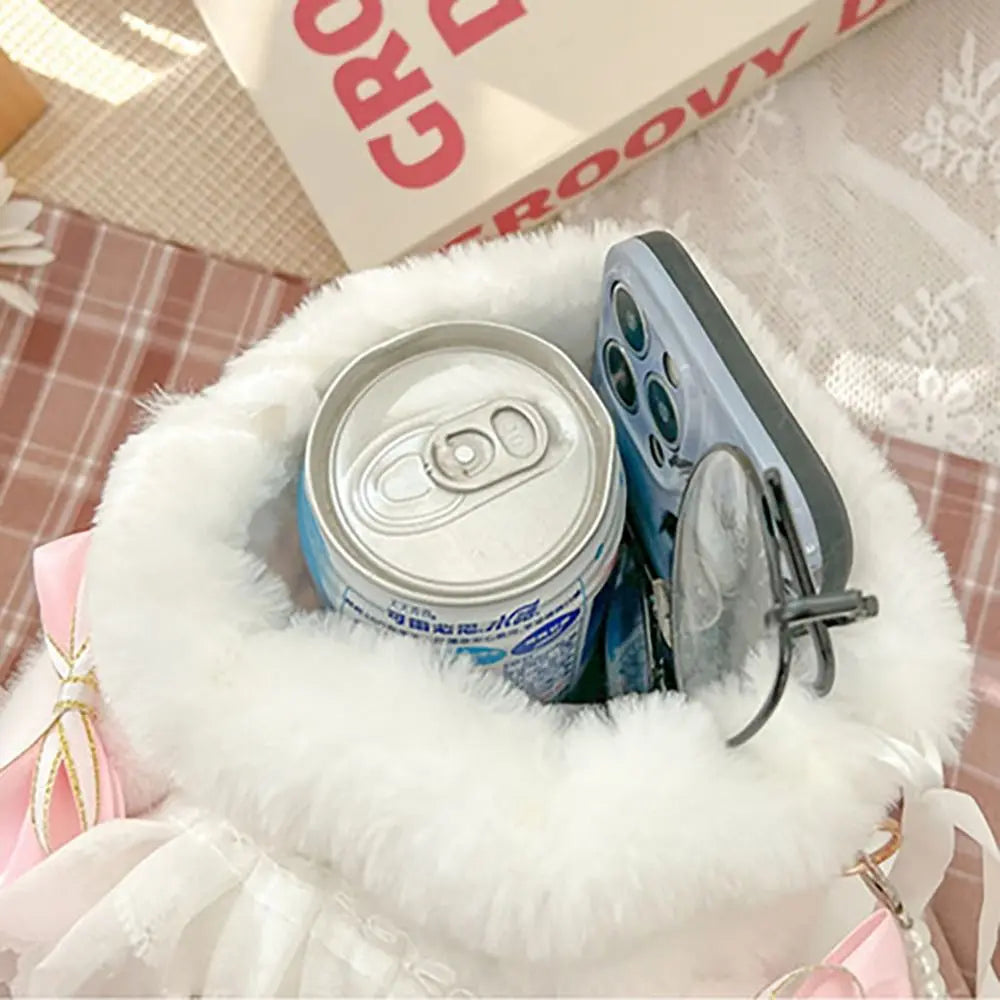 Bolso de peluche Conejo y Lazos