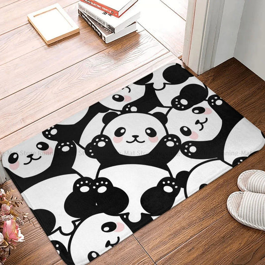 Alfombrilla de Baño Antideslizante Pandas Juguetones