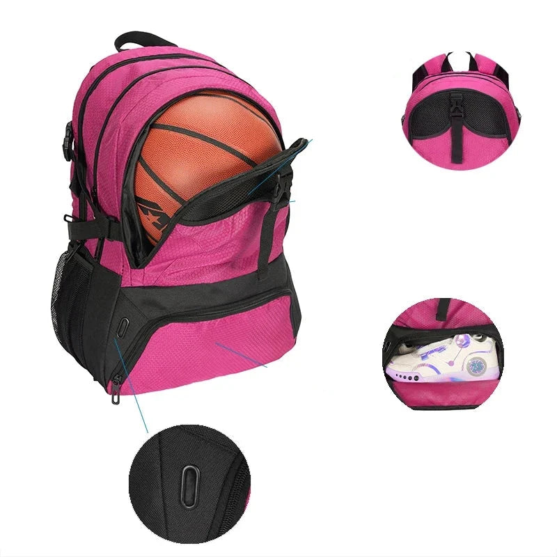Large Sports Bag with Shoe Compartment