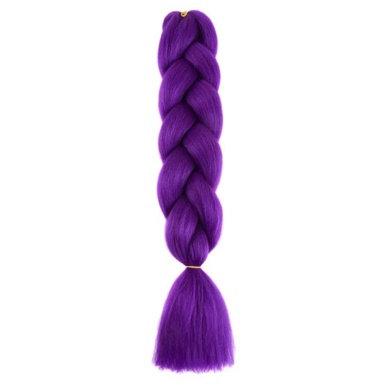 24-Inch Jumbo Box Braiding Hair Extensions | Yaki Straight Synthetic Dreadlocks
