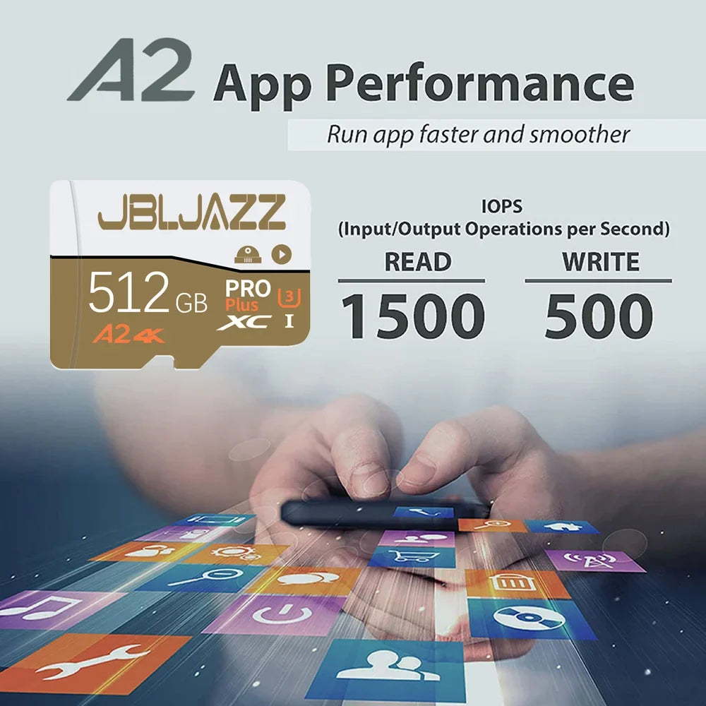 Micro TF SD Card Ultra SD Memory Card 64GB 256GB 512GB 128GB MicroSD U3 A2 4K TF Flash Cards for Xiaomi Phone Camera Table PC