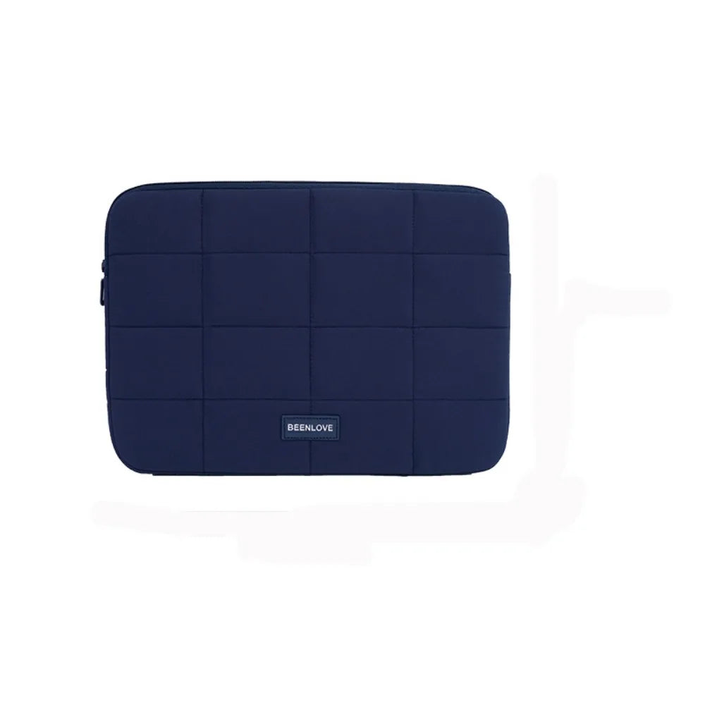 14/15.6inch Quilted Tablet Bag Shockproof Solid Color Travel Tablet