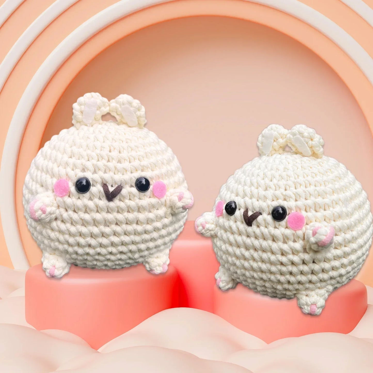Chubby Bunny - Kit de ganchillo Kawaii para principiantes