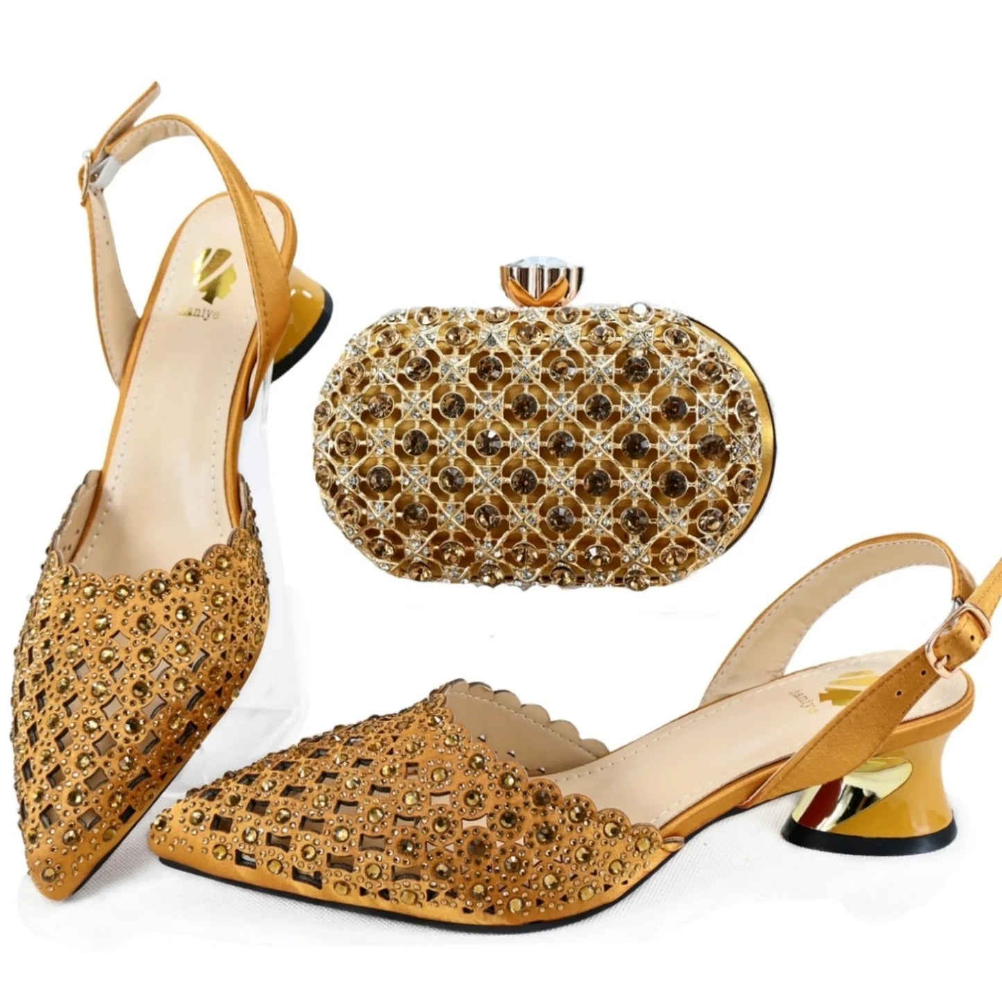 Juego de zapatos y bolsos de señora de alta calidad estilo HAE1-7