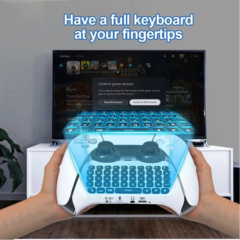 Wireless Bluetooth Keyboard For PS5 Playstation PS 5 Controller Gamepad Gaming Game Pad Accessories Control Command Gamer Kit