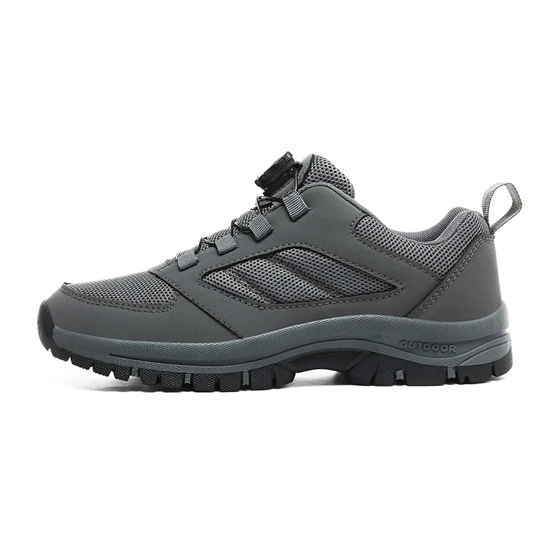 Men'S Spring And Autumn Outdoor Sports Shoes With Rotating Buckle Convenient Comfortable Anti Slip Hiking Shoes Large Size 39-48