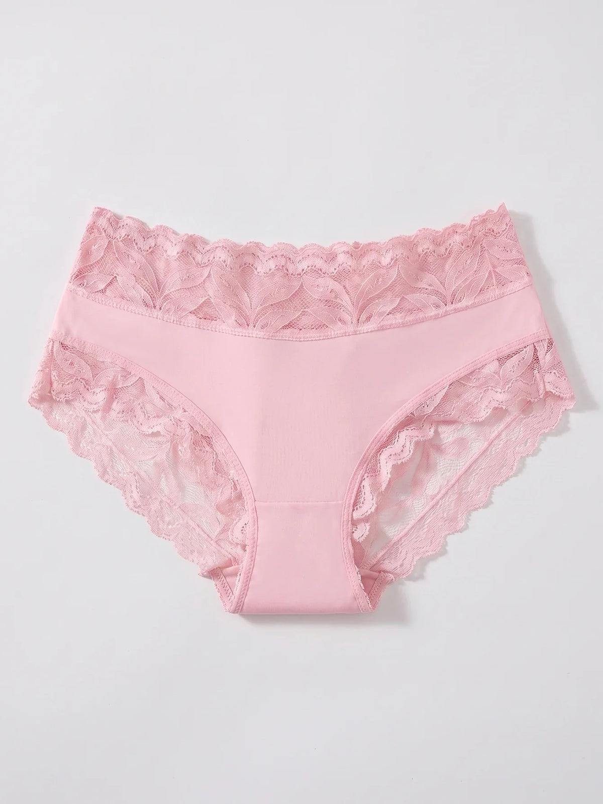 Premium 3-Piece Lace Panties Set – Breathable High-Waist Briefs for Women