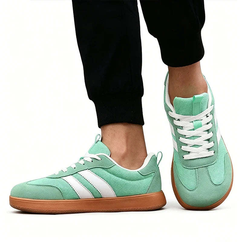 Women's Wide Foot Sports Shoes, German Training Shoes Trendy Shoes Minimalist Retro Fashion Breathable Mesh Casual Walking Shoes