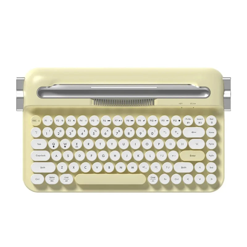 AF84 Bluetooth Wireless 2.4G Dual-mode Retro Keyboard with Multi-device Support and Built-in Slot Fixed