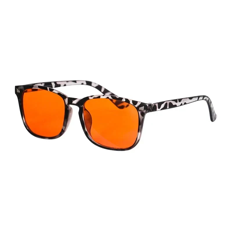 SHINU Computer glasses man blue light glasses Orange lenses clear lens gaming eyeglasses prescirption custom men's grade glasses