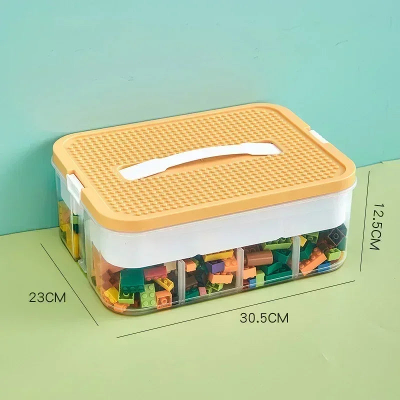 Stackable Classified Storage Box (NEW) - Transparent Dustproof Moisture-Proof Plastic | Perfect for Kids Lego Building Blocks