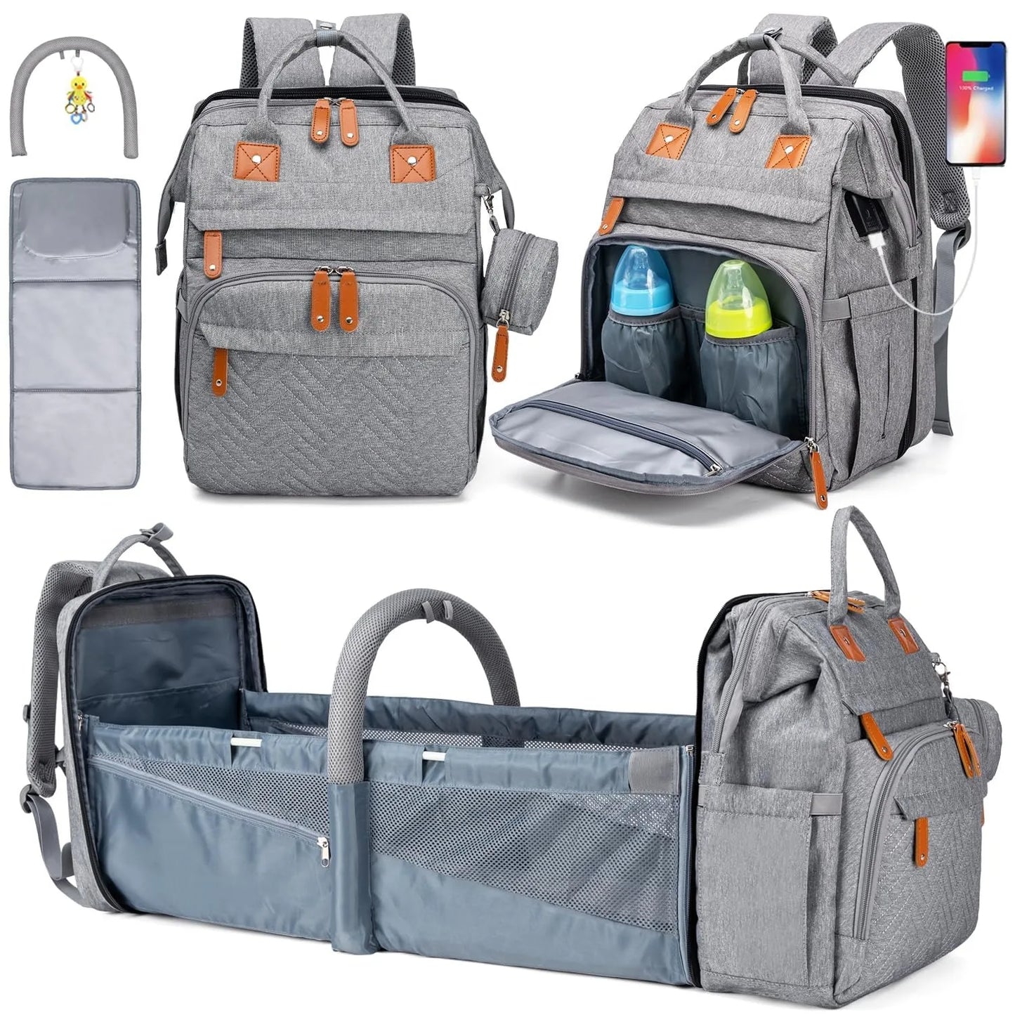Changing Bag Backpack Baby Changing Backpacks with Large Capacity